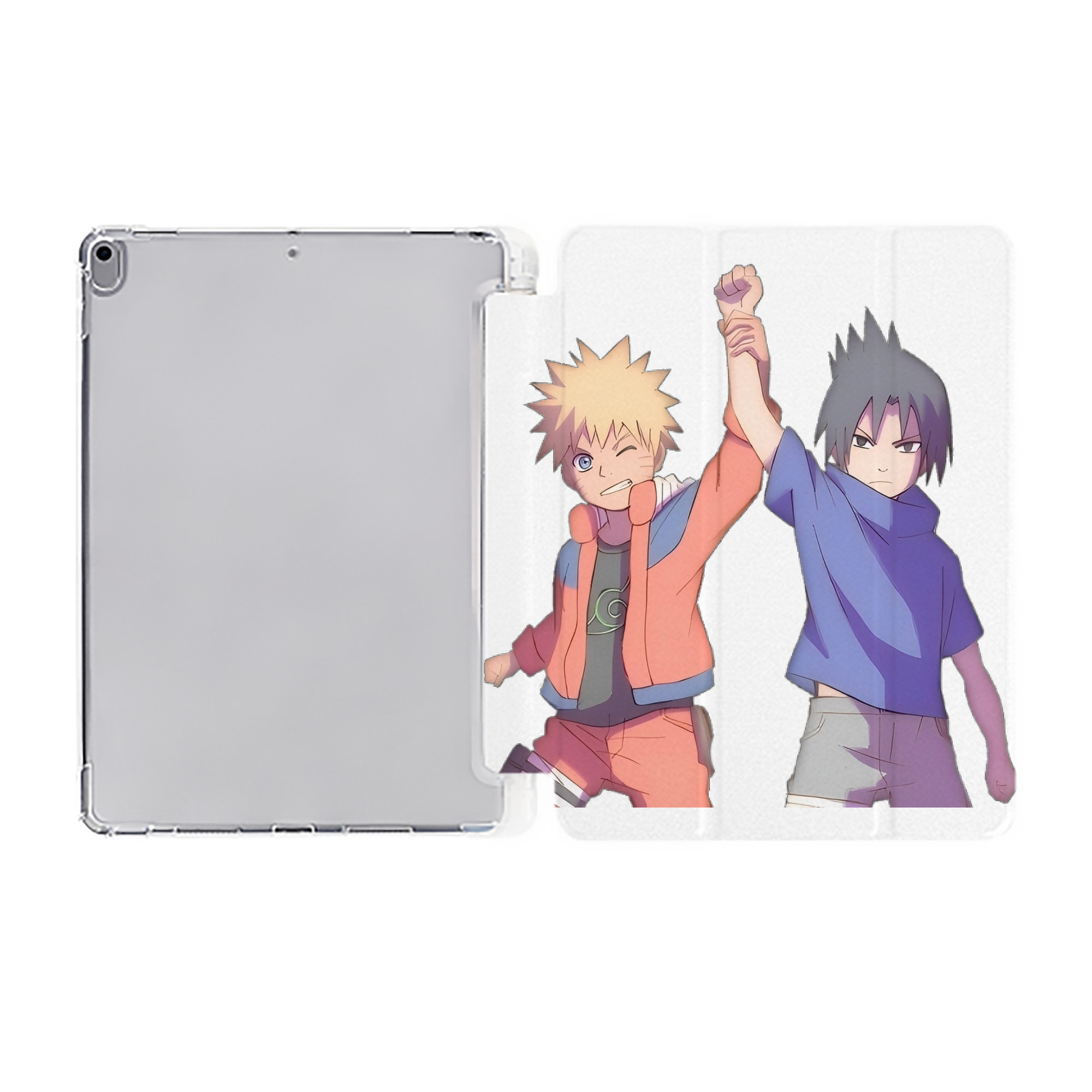 （画像用） NARUTO -ナルト- うちは サスケ Uchiha Sasuke IPad ケース ペン収納付き 三つ折りスタンド PUレザー×シリコン 対応機種9.5/10.5/10.9インチ
